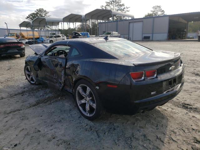 2G1FB1E39C9164010 - 2012 CHEVROLET CAMARO LT BLACK photo 3