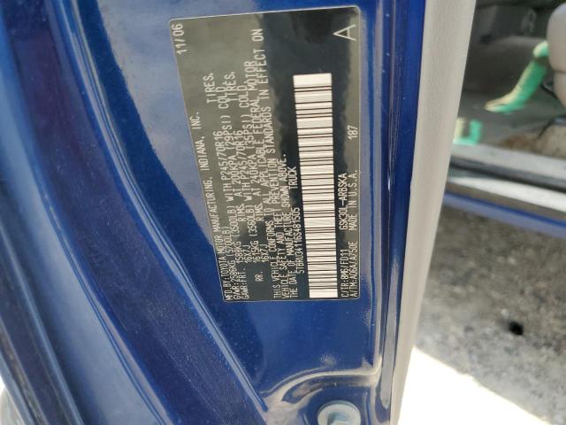 5TBRU34116S481505 - 2006 TOYOTA TUNDRA ACCESS CAB SR5 BLUE photo 12