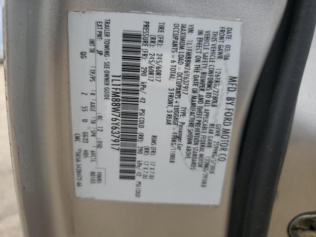 1L1FM88W76Y637917 - 2006 LINCOLN TOWN CAR EXECUTIVE Silber Foto 12