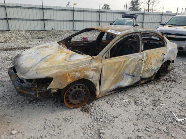 3VW1K7AJ0BM024195 - 2011 VOLKSWAGEN JETTA BASE 烧焦的 照片 1