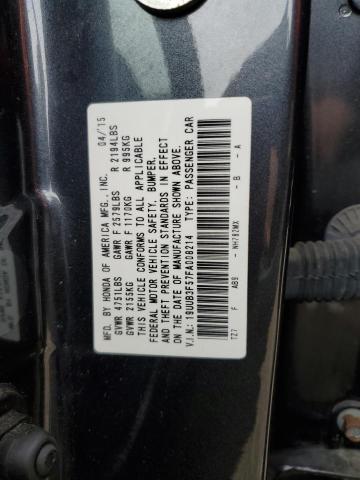 19UUB3F57FA008214 - 2015 ACURA TLX TECH CHARCOAL photo 12
