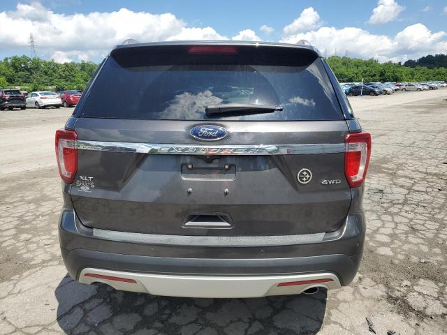 1FM5K8D8XHGE40448 - 2017 FORD EXPLORER XLT CHARCOAL photo 6