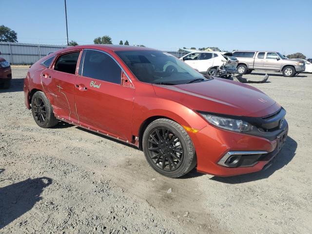 19XFC1F37KE210145 - 2019 HONDA CIVIC EX BURGUNDY photo 4