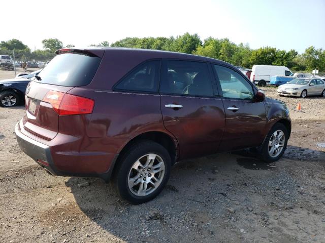 2HNYD28239H528403 - 2009 ACURA MDX BURGUNDY photo 3