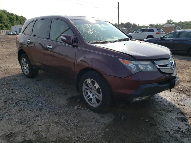 2HNYD28239H528403 - 2009 ACURA MDX BURGUNDY photo 4