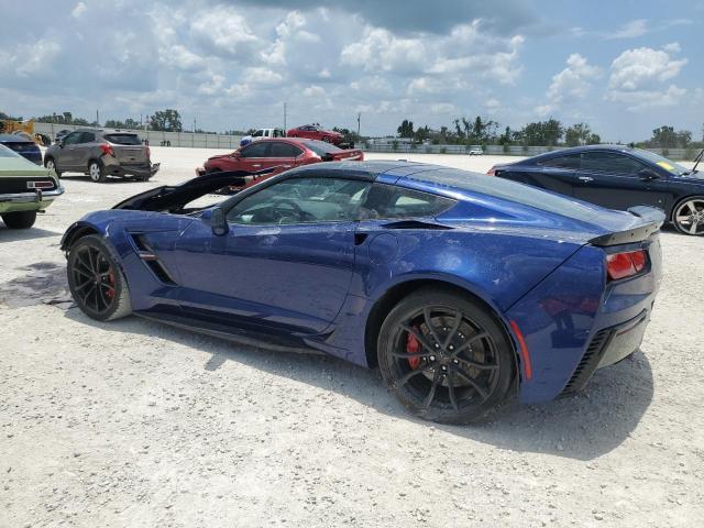 1G1YY2D73J5105496 - 2018 CHEVROLET CORVETTE GRAND SPORT 2LT BLUE photo 2