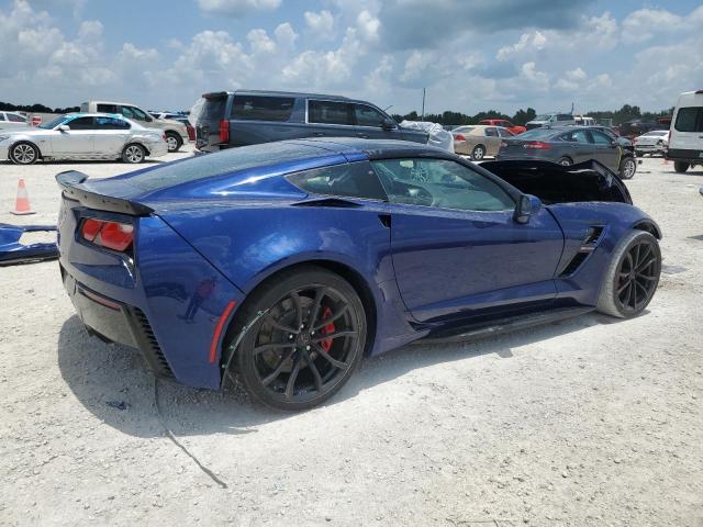 1G1YY2D73J5105496 - 2018 CHEVROLET CORVETTE GRAND SPORT 2LT BLUE photo 3