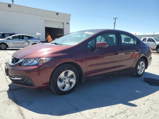 19XFB2F54EE040969 - 2014 HONDA CIVIC LX MAROON photo 1