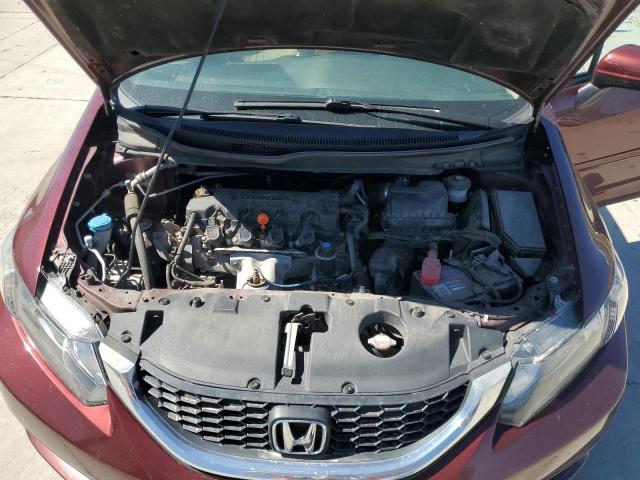 19XFB2F54EE040969 - 2014 HONDA CIVIC LX MAROON photo 11