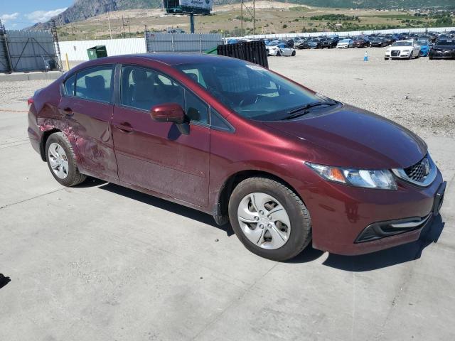 19XFB2F54EE040969 - 2014 HONDA CIVIC LX MAROON photo 4