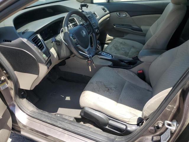 19XFB2F50EE273926 - 2014 HONDA CIVIC LX ყავისფერი ფოტო 7