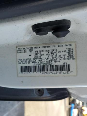 JT3XP10V3T0003091 - 1996 TOYOTA RAV4 白色 照片 13