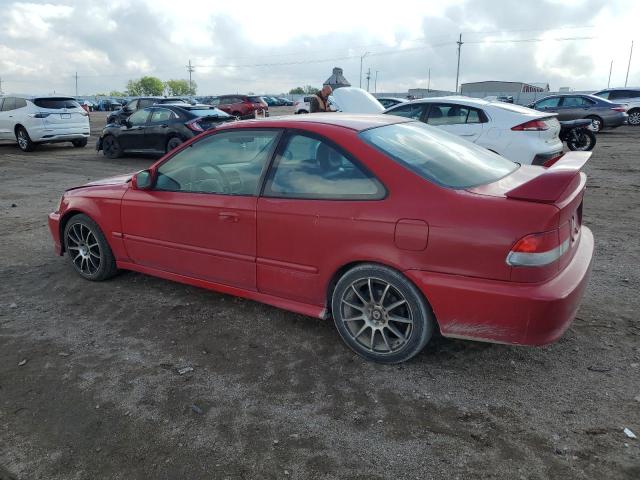 1HGEM1153XL045406 - 1999 HONDA CIVIC SI RED photo 2