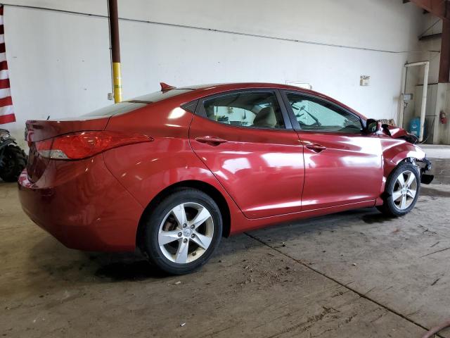 5NPDH4AE4DH394347 - 2013 HYUNDAI ELANTRA GLS RED photo 3