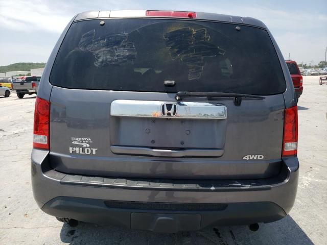 5FNYF4H2XFB011418 - 2015 HONDA PILOT LX GRAY photo 6