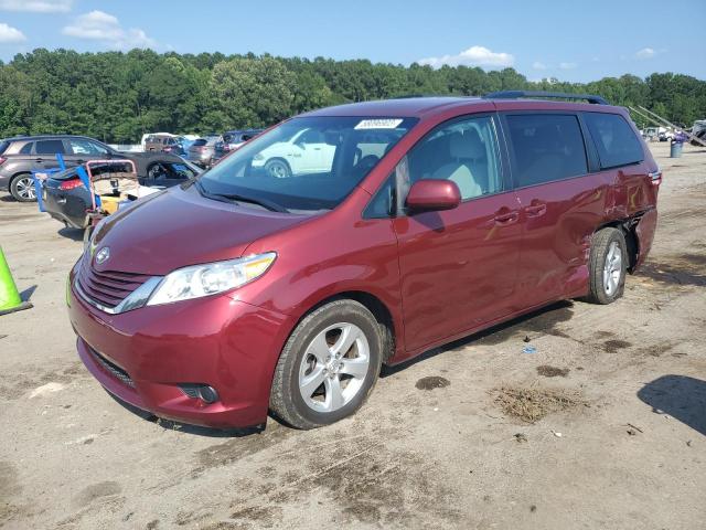 5TDKK3DC3GS746622 - 2016 TOYOTA SIENNA LE RED photo 1