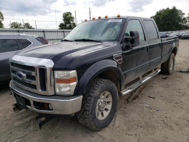 1FTWW31RX8EA69378 - 2008 FORD F350 SRW SUPER DUTY BLACK photo 2