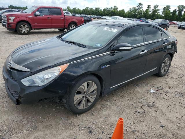 KMHEC4A40FA128260 - 2015 HYUNDAI SONATA HYBRID BLACK photo 1