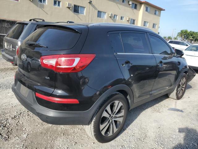 KNDPC3A27D7388591 - 2013 KIA SPORTAGE EX BLACK photo 3