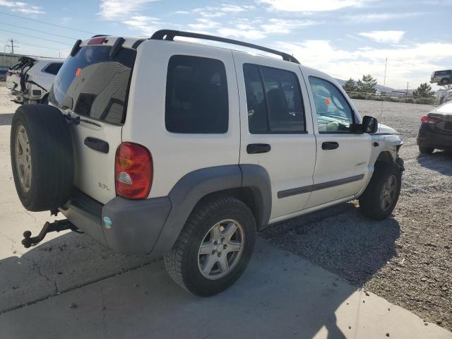 1J4GL48K54W327610 - 2004 JEEP LIBERTY SPORT WHITE photo 3
