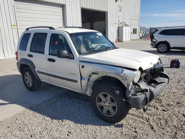 1J4GL48K54W327610 - 2004 JEEP LIBERTY SPORT WHITE photo 4