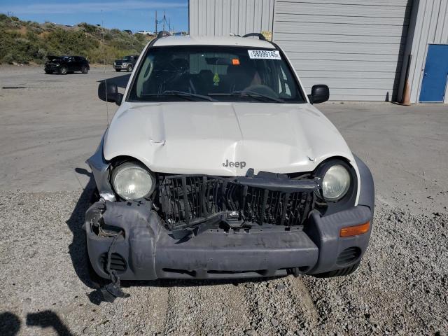 1J4GL48K54W327610 - 2004 JEEP LIBERTY SPORT WHITE photo 5
