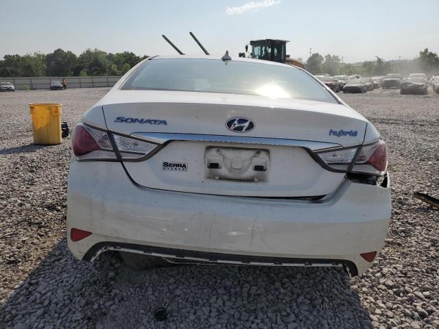 KMHEC4A49DA086815 - 2013 HYUNDAI SONATA HYBRID WHITE photo 6