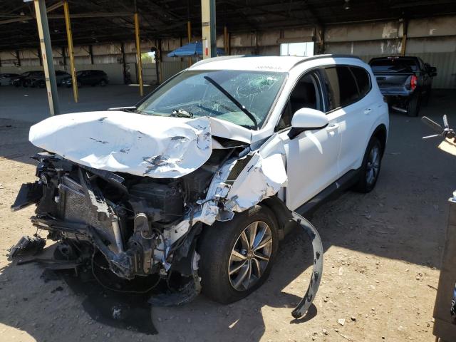 5NMS3CAD4LH204887 - 2020 HYUNDAI SANTA FE SEL WHITE photo 1