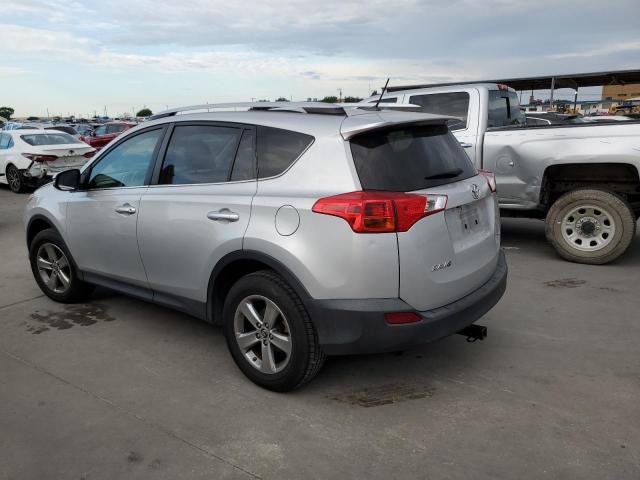 JTMWFREVXFJ038100 - 2015 TOYOTA RAV4 XLE SILVER photo 2