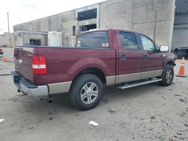 1FTRW12W76FA08518 - 2006 FORD F150 SUPERCREW BURGUNDY photo 3