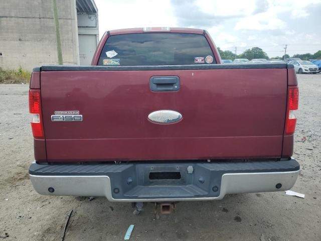 1FTRW12W76FA08518 - 2006 FORD F150 SUPERCREW BURGUNDY photo 6