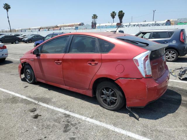 JTDKN3DU0C1582916 - 2012 TOYOTA PRIUS RED photo 2