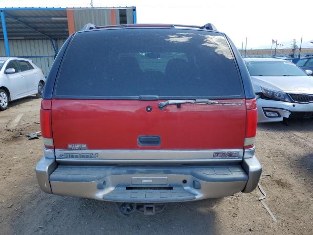 1GKDT13W8W2514579 - 1998 GMC JIMMY RED photo 6