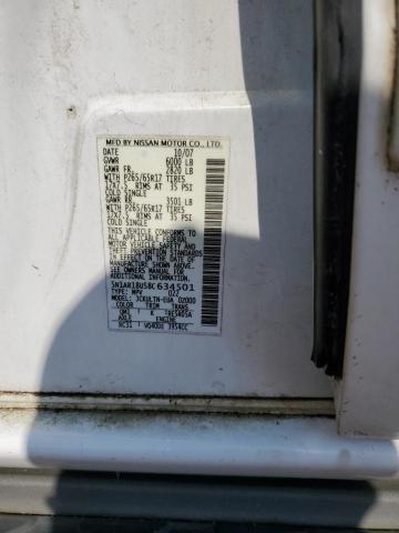 5N1AR18U58C634501 - 2008 NISSAN PATHFINDER S WHITE photo 13