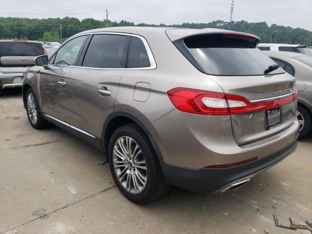 2LMPJ8LR7JBL38791 - 2018 LINCOLN MKX RESERVE Kahverengi fotoğraf 2