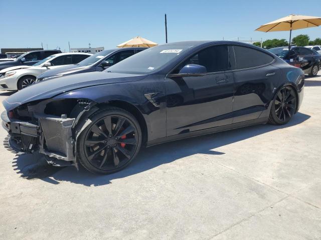 5YJSA1H18EFP60596 - 2014 TESLA MODEL S 蓝色 照片 1