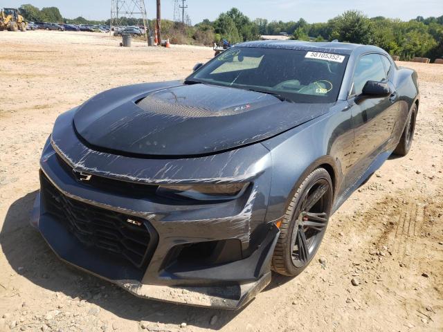 1G1FK1R6XK0141672 - 2019 CHEVROLET CAMARO ZL1 GRAY photo 2