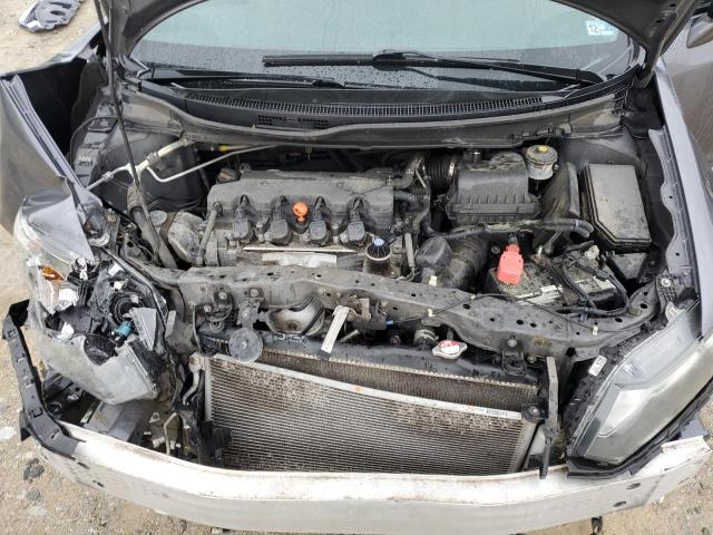 2HGFB2F9XFH502817 - 2015 HONDA CIVIC EXL ნაცრისფერი ფოტო 11