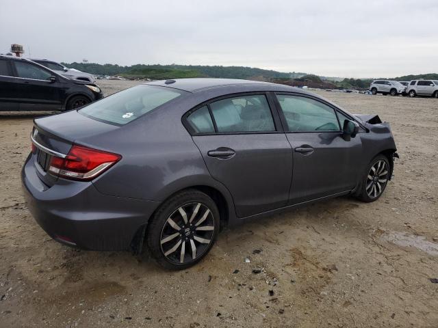 2HGFB2F9XFH502817 - 2015 HONDA CIVIC EXL GRAY photo 3