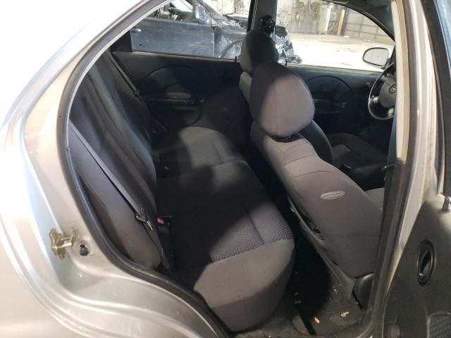 KL1TD566X6B615136 - 2006 CHEVROLET AVEO BASE SILVER photo 10