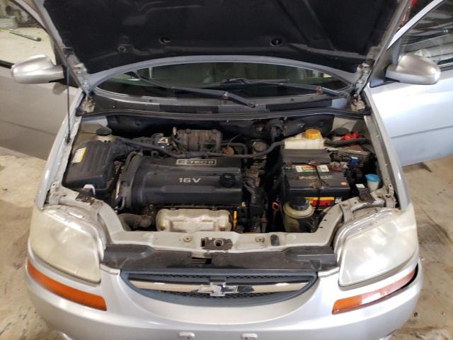 KL1TD566X6B615136 - 2006 CHEVROLET AVEO BASE SILVER photo 11