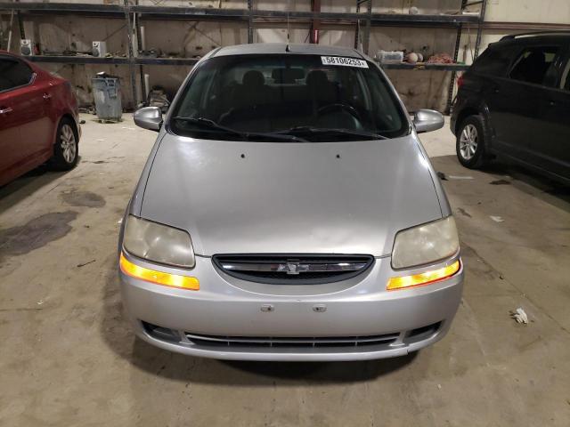 KL1TD566X6B615136 - 2006 CHEVROLET AVEO BASE SILVER photo 5