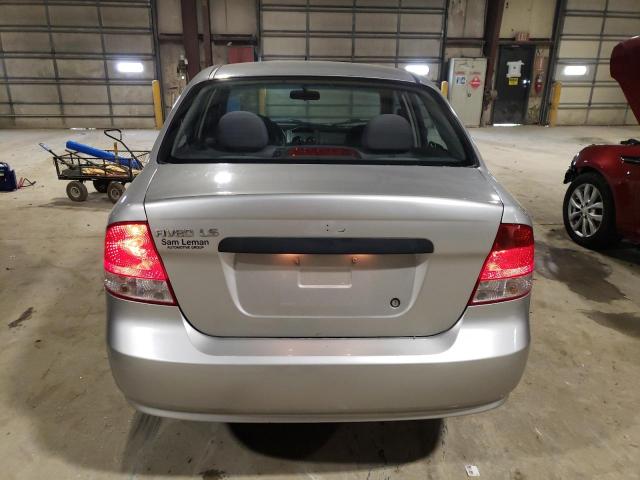 KL1TD566X6B615136 - 2006 CHEVROLET AVEO BASE SILVER photo 6