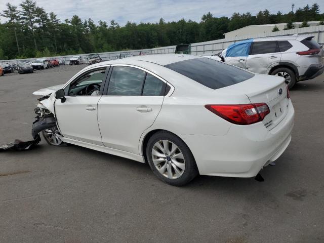 4S3BNAD68F3015142 - 2015 SUBARU LEGACY 2.5I PREMIUM WHITE photo 2