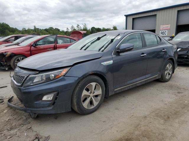 KNAGM4AD5E5073593 - 2014 KIA OPTIMA HYBRID BLUE photo 1