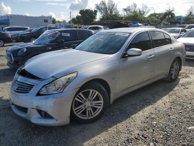 JN1CV6AP8FM501767 - 2015 INFINITI Q40 SILVER photo 1