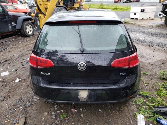 3VW2A7AUXFM046373 - 2015 VOLKSWAGEN GOLF TDI BLACK photo 6