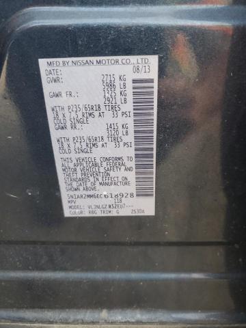 5N1AR2MM6EC618928 - 2014 NISSAN PATHFINDER S BLUE photo 13