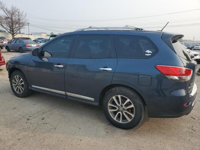 5N1AR2MM6EC618928 - 2014 NISSAN PATHFINDER S BLUE photo 2