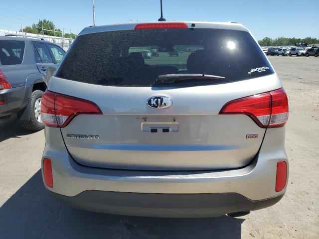 5XYKT3A67EG537325 - 2014 KIA SORENTO LX SILVER photo 6